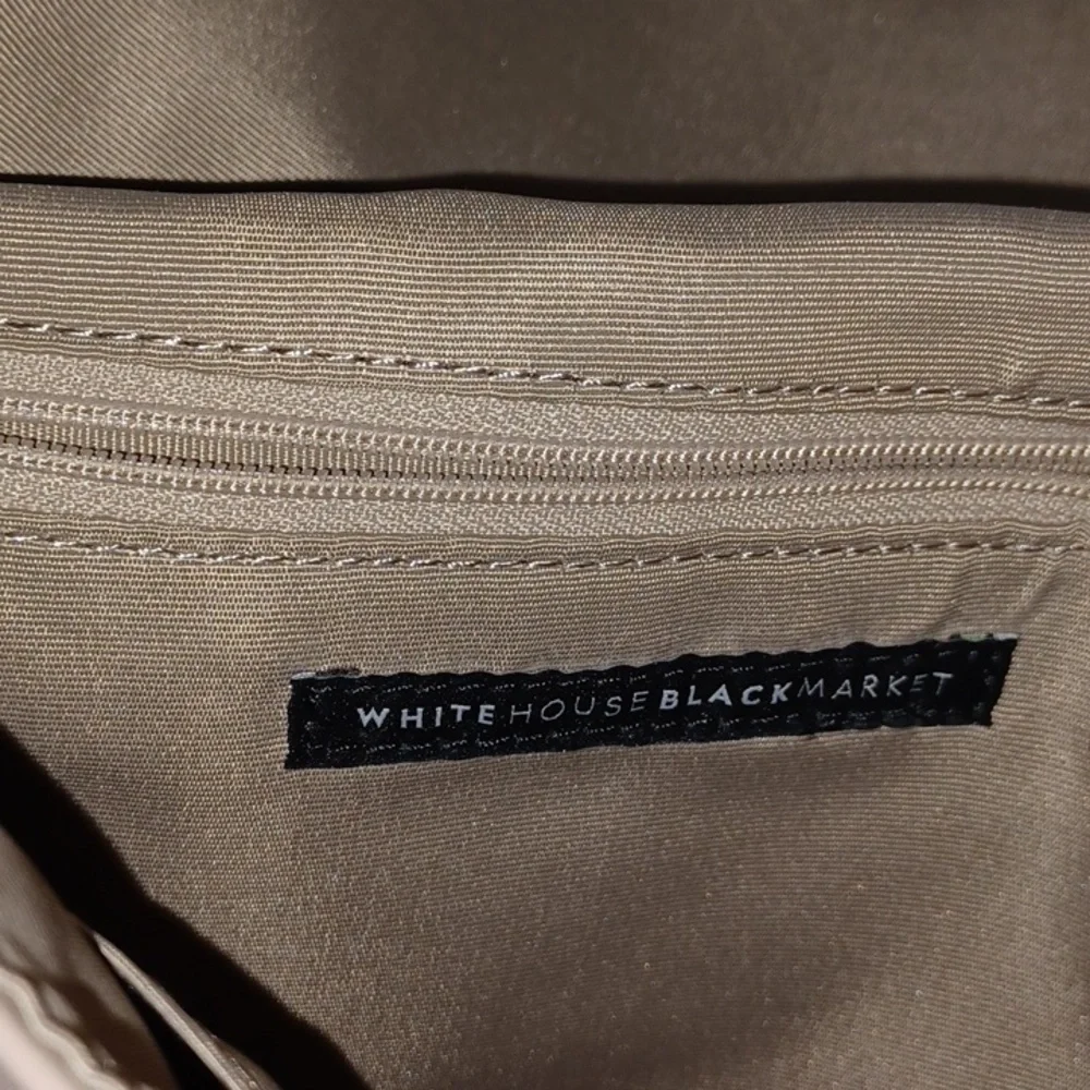 White House Black Market- Taupe Leather Wristlet - Picture 7 of 7